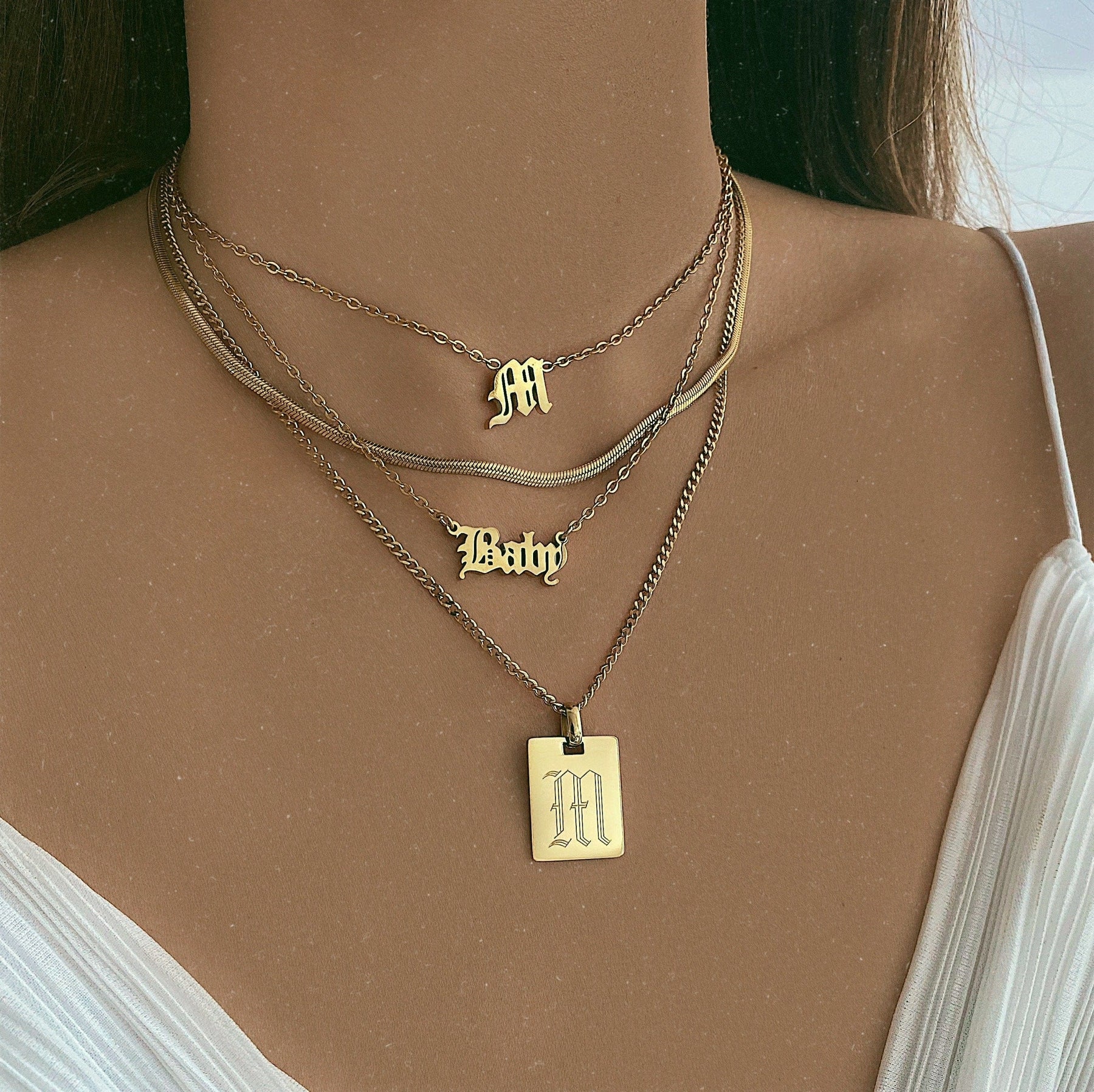 BohoMoon Stainless Steel Elixir Initial Choker