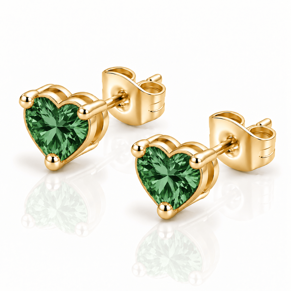 Bohomoon Stainless Steel Eliza Heart Stud Earrings