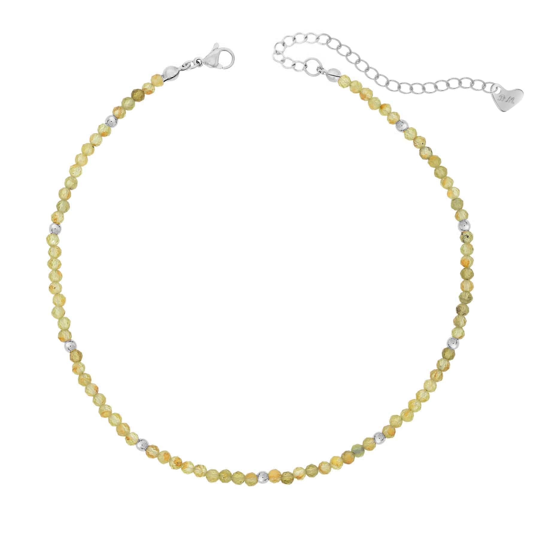 Bohomoon Stainless Steel Elsie Peridot Choker Necklace