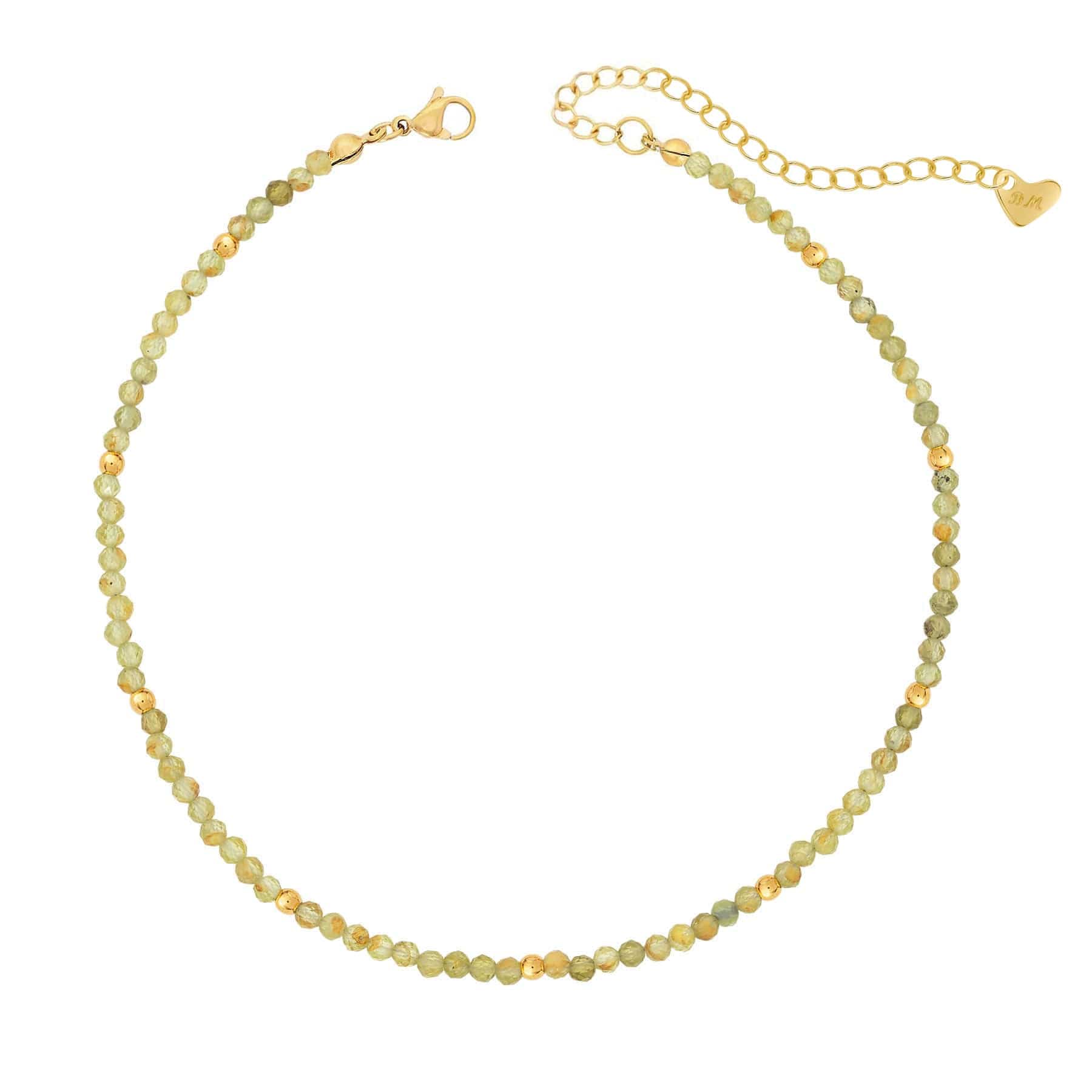 Bohomoon Stainless Steel Elsie Peridot Choker Necklace