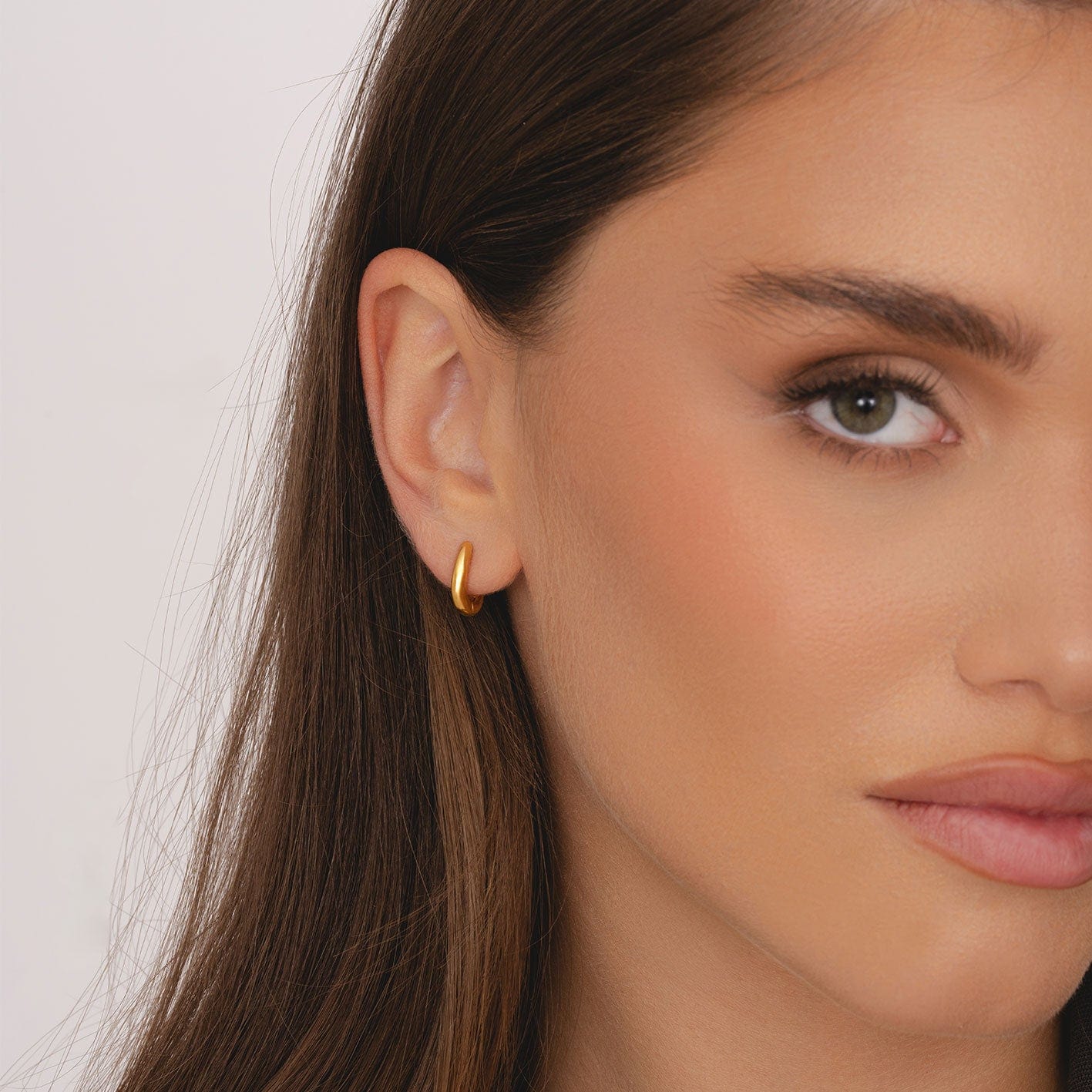 Bohomoon Stainless Steel Empire Hoop Earrings