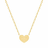 Bohomoon Stainless Steel Engraved Mama Heart Necklace