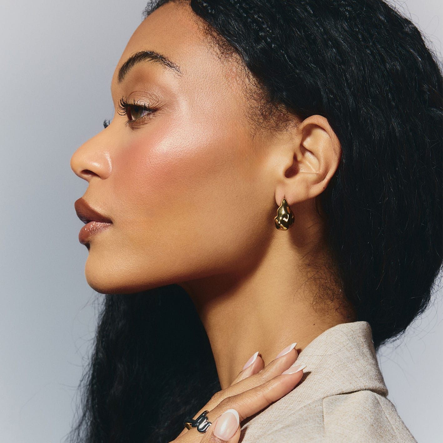 Bohomoon Stainless Steel Enya Hoop Earrings