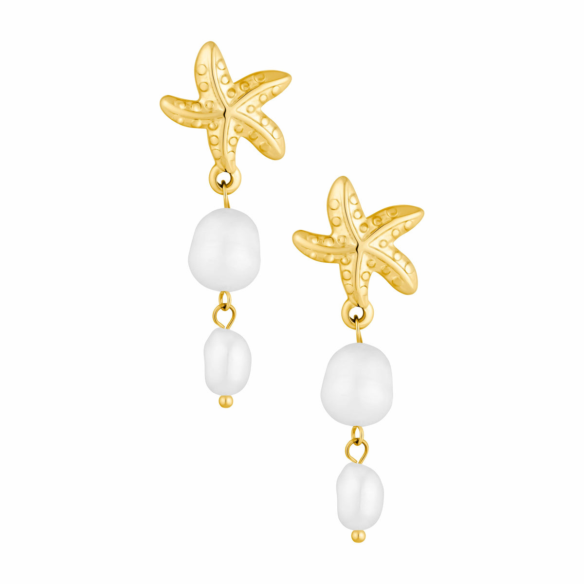 Bohomoon Stainless Steel Eos Pearl Stud Earrings