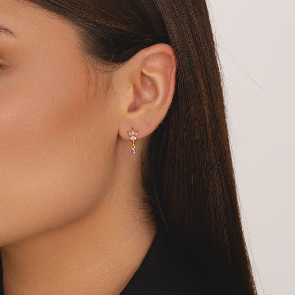 Bohomoon Stainless Steel Evelyn Hoop Earrings