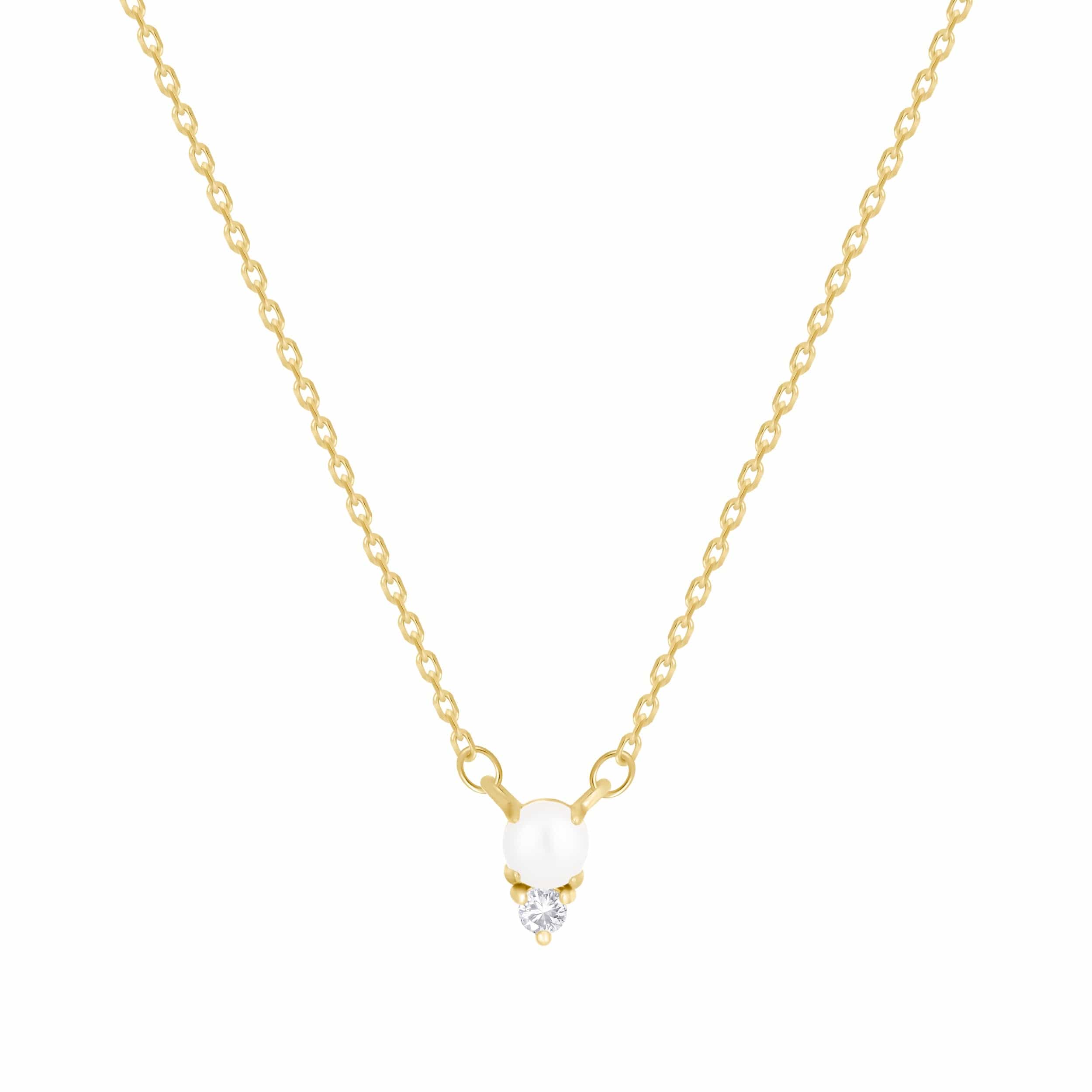 Bohomoon Stainless Steel Evie Pearl Necklace