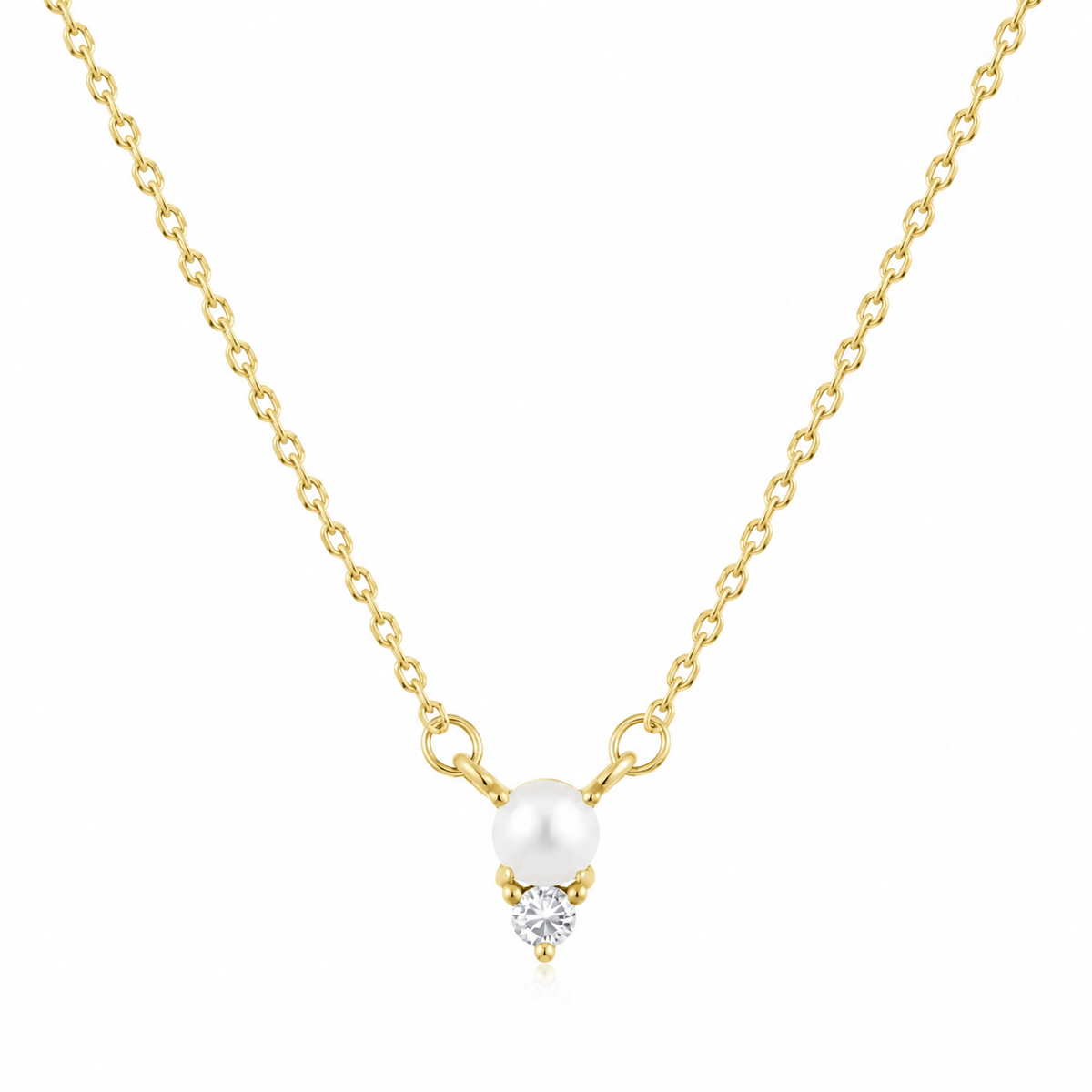 Bohomoon Stainless Steel Evie Pearl Necklace