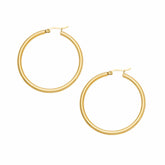 BohoMoon Stainless Steel Exude Hoop Earrings Gold / Small