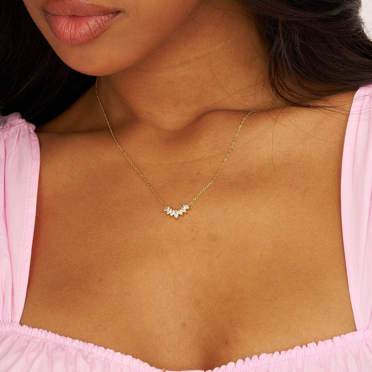 Bohomoon Stainless Steel Fan Necklace
