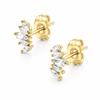 Bohomoon Stainless Steel Fan Stud Earrings