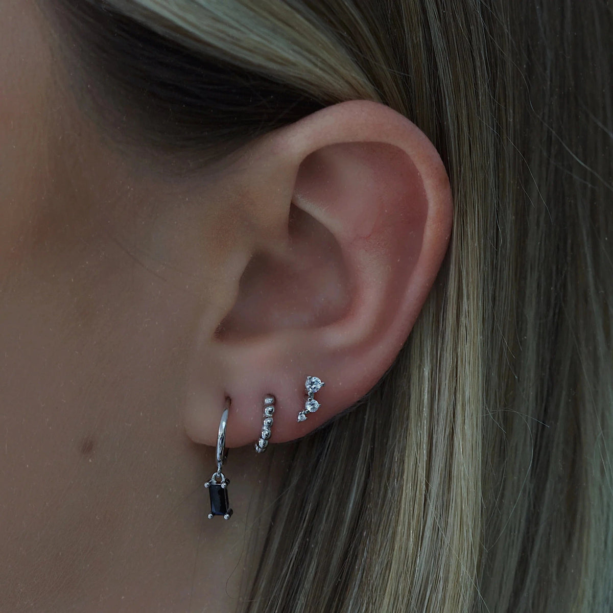 Bohomoon Stainless Steel Fate Hoop Earrings