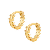 BOHOMOON Stainless Steel Fawn Hoop Earrings Gold