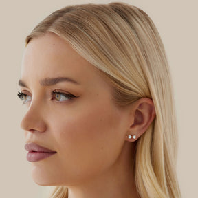 Bohomoon Stainless Steel Felicity Bow Stud Earrings