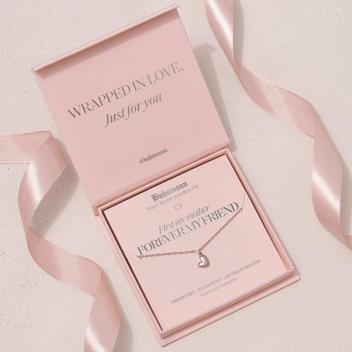 Bohomoon Stainless Steel Forever Mother Necklace