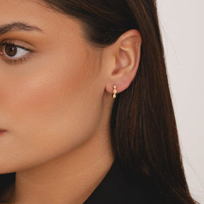 Bohomoon Stainless Steel Gabby Hoop Earrings