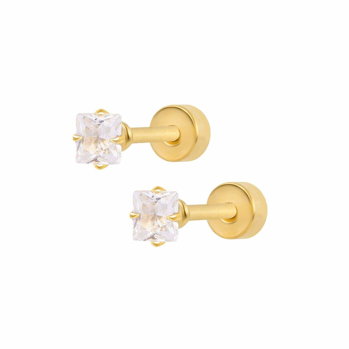 BohoMoon Stainless Steel Gabrielle Stud Earrings Gold