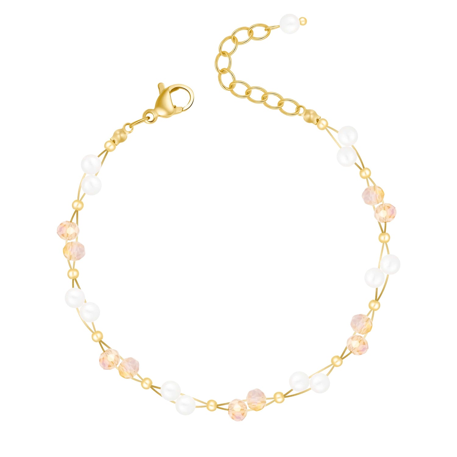 Bohomoon Stainless Steel Gardenia Pearl Bracelet