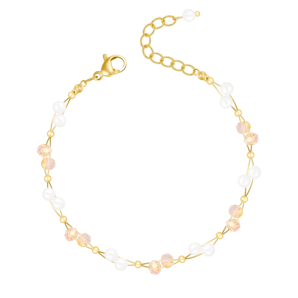 Bohomoon Stainless Steel Gardenia Pearl Bracelet
