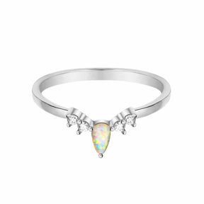 Bohomoon Stainless Steel Georgia Opal Ring