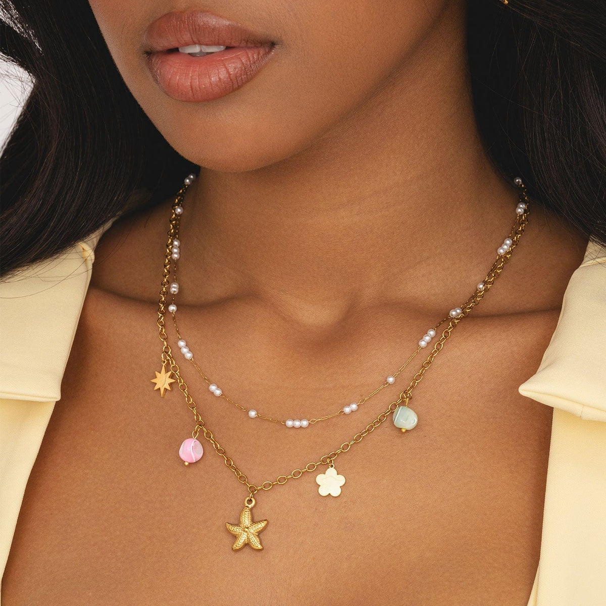 Bohomoon Stainless Steel Georgie Charm Necklace