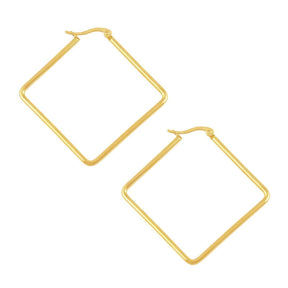 BohoMoon Stainless Steel Girl Gang Hoop Earrings Gold / Large