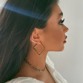 BohoMoon Stainless Steel Girl Gang Hoop Earrings