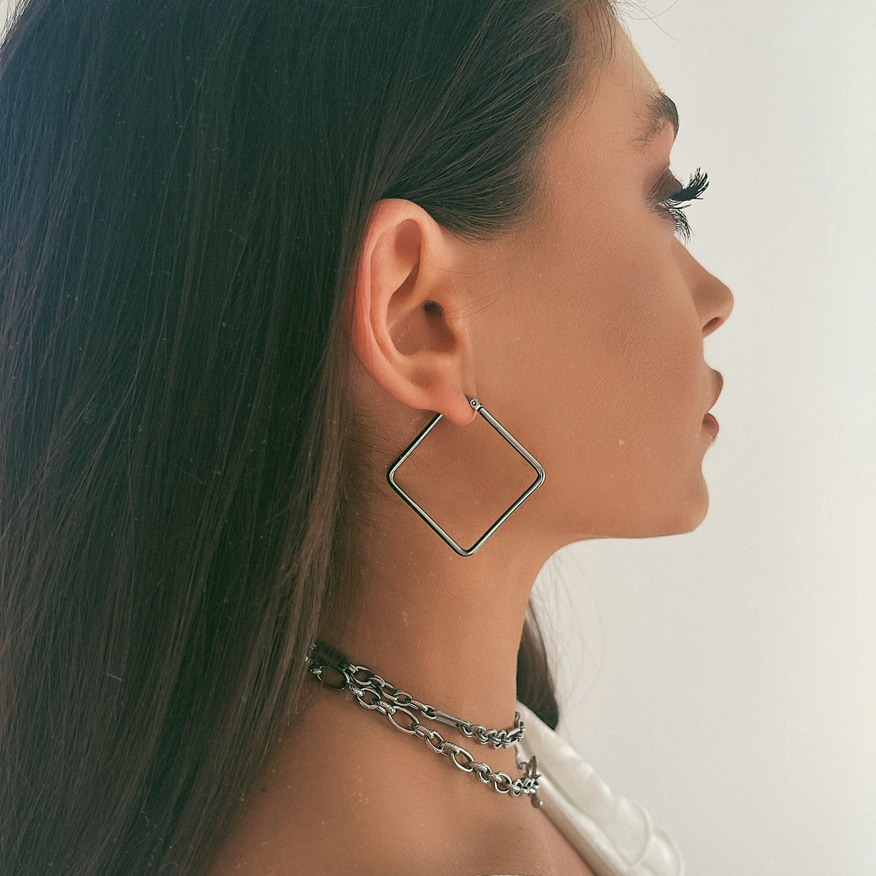 BohoMoon Stainless Steel Girl Gang Hoop Earrings