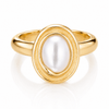 Bohomoon Stainless Steel Glacier Pearl Ring