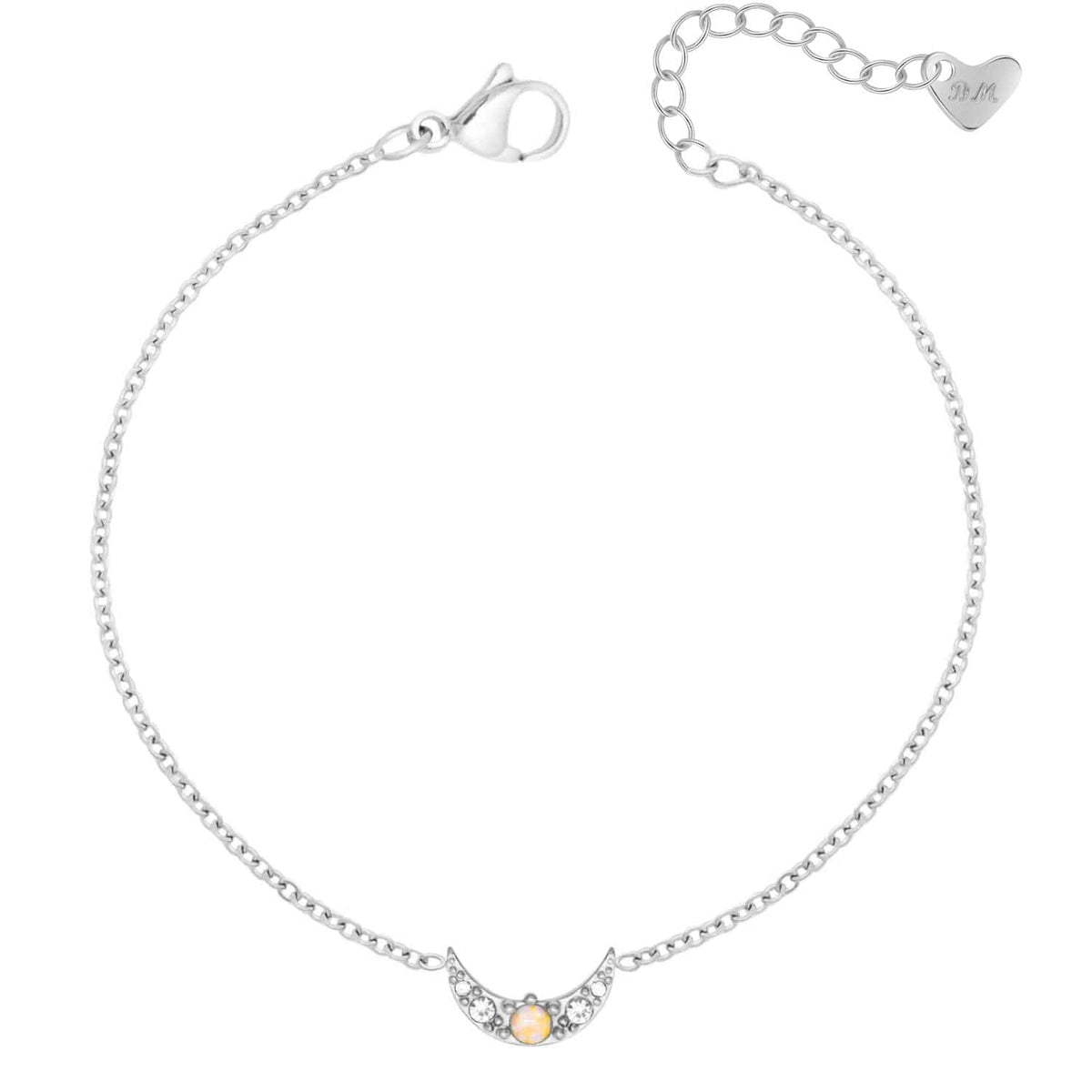 Bohomoon Stainless Steel Golddust Opal Bracelet