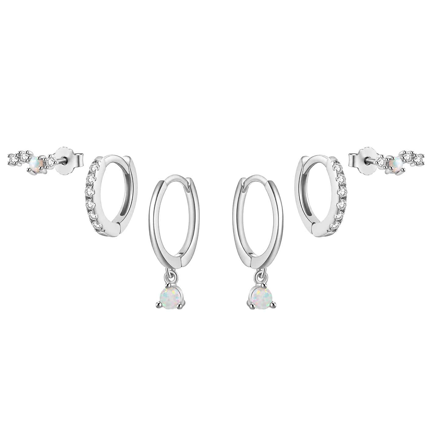 Bohomoon Stainless Steel Grace Opal Earring Set