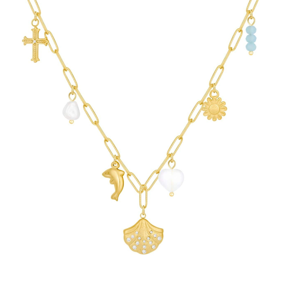 Bohomoon Stainless Steel Gracie Charm Necklace