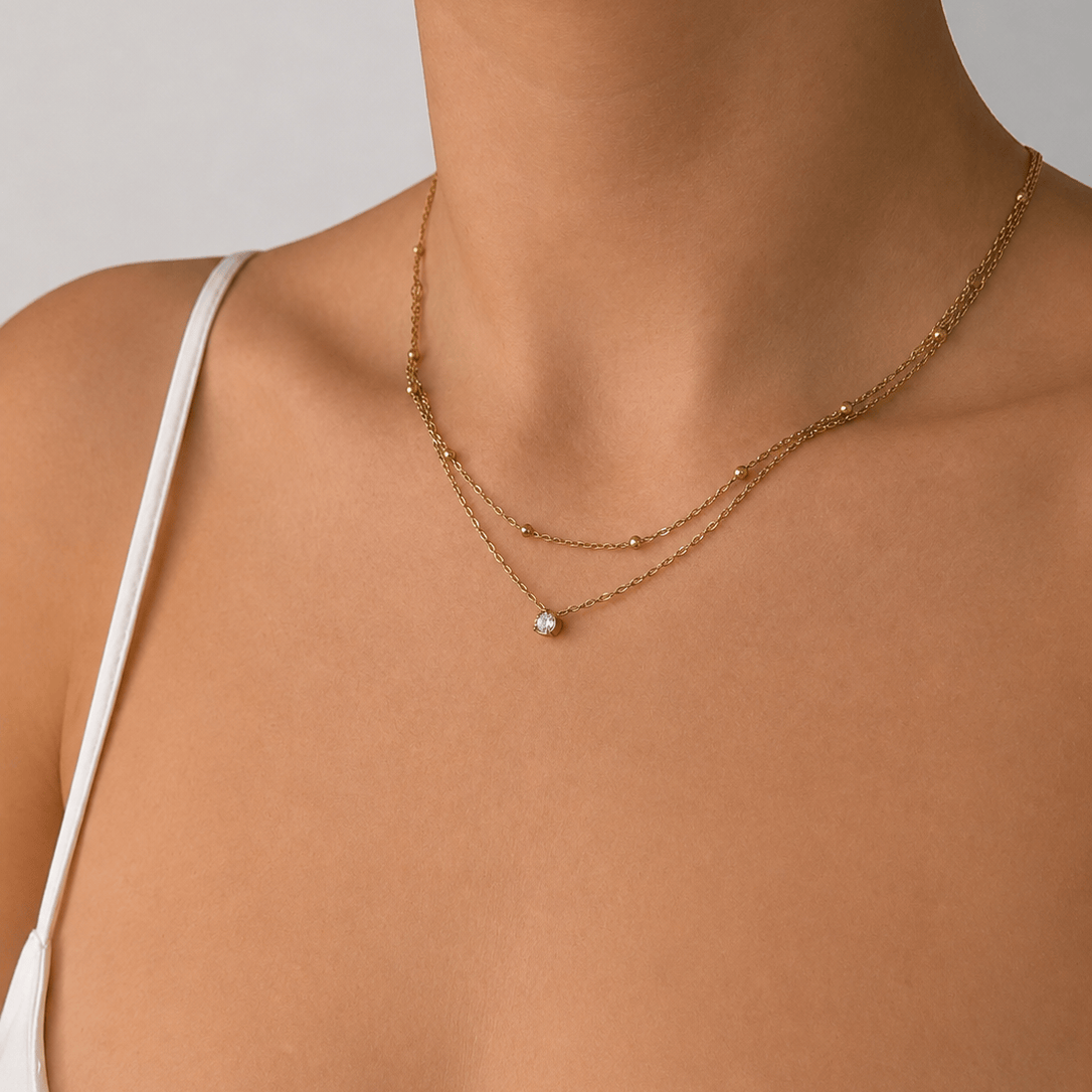 Bohomoon Stainless Steel Gracie Layered Necklace