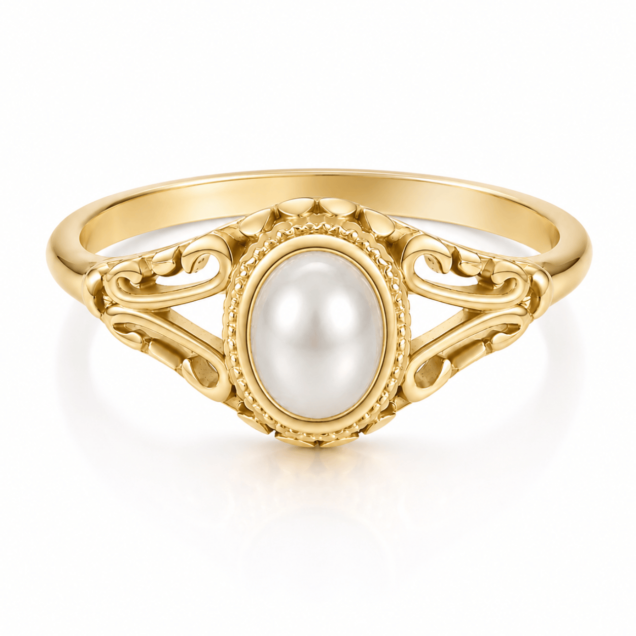 Bohomoon Stainless Steel Hadley Pearl Ring