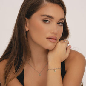 Bohomoon Stainless Steel Happy Birthday Birthstone Bracelet