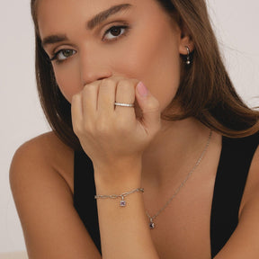 Bohomoon Stainless Steel Happy Birthday Birthstone Bracelet