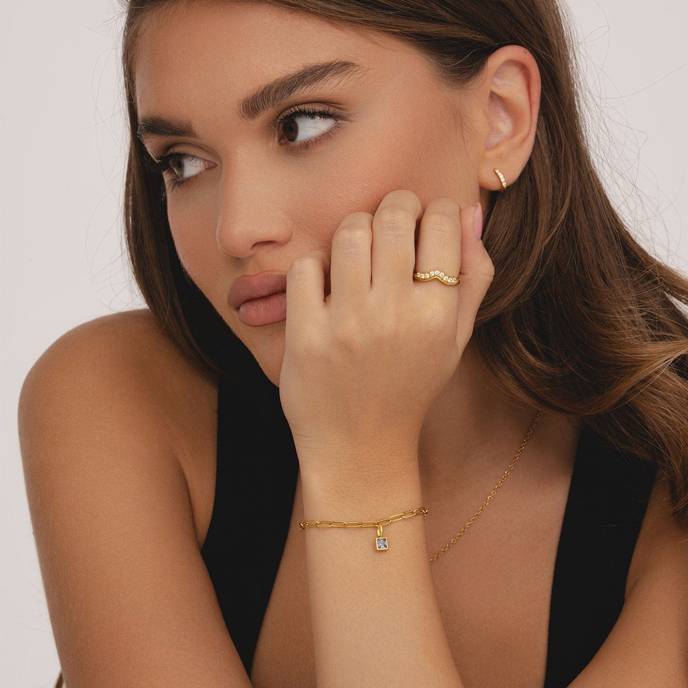 Bohomoon Stainless Steel Happy Birthday Birthstone Bracelet