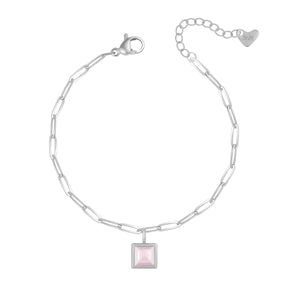 Bohomoon Stainless Steel Happy Birthday Birthstone Bracelet