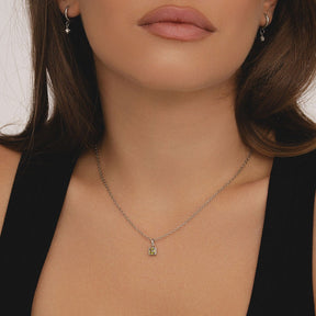 Bohomoon Stainless Steel Happy Birthday Birthstone Necklace