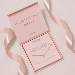 Bohomoon Stainless Steel Happy Birthday Zodiac Necklace