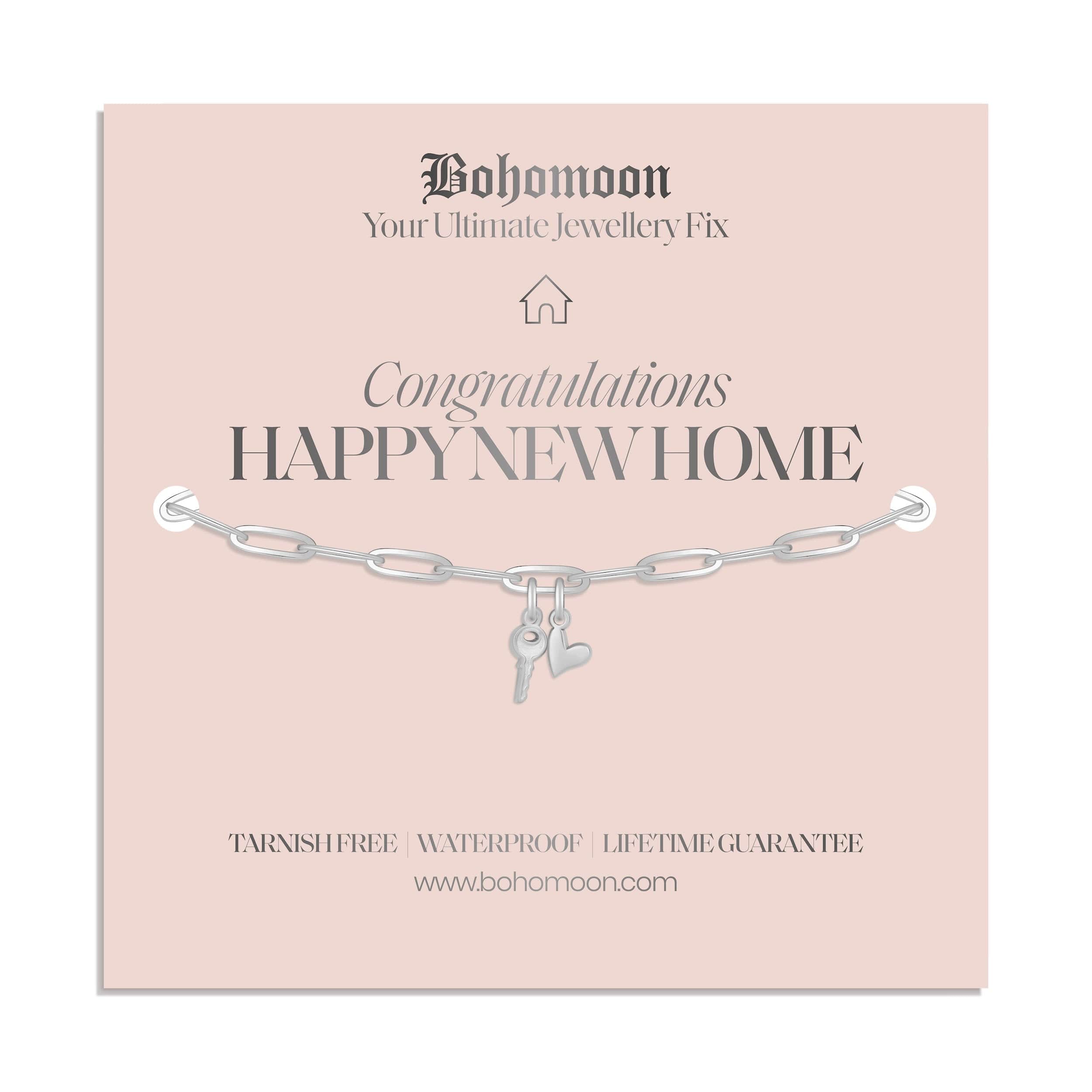 Bohomoon Stainless Steel Happy New Home Bracelet