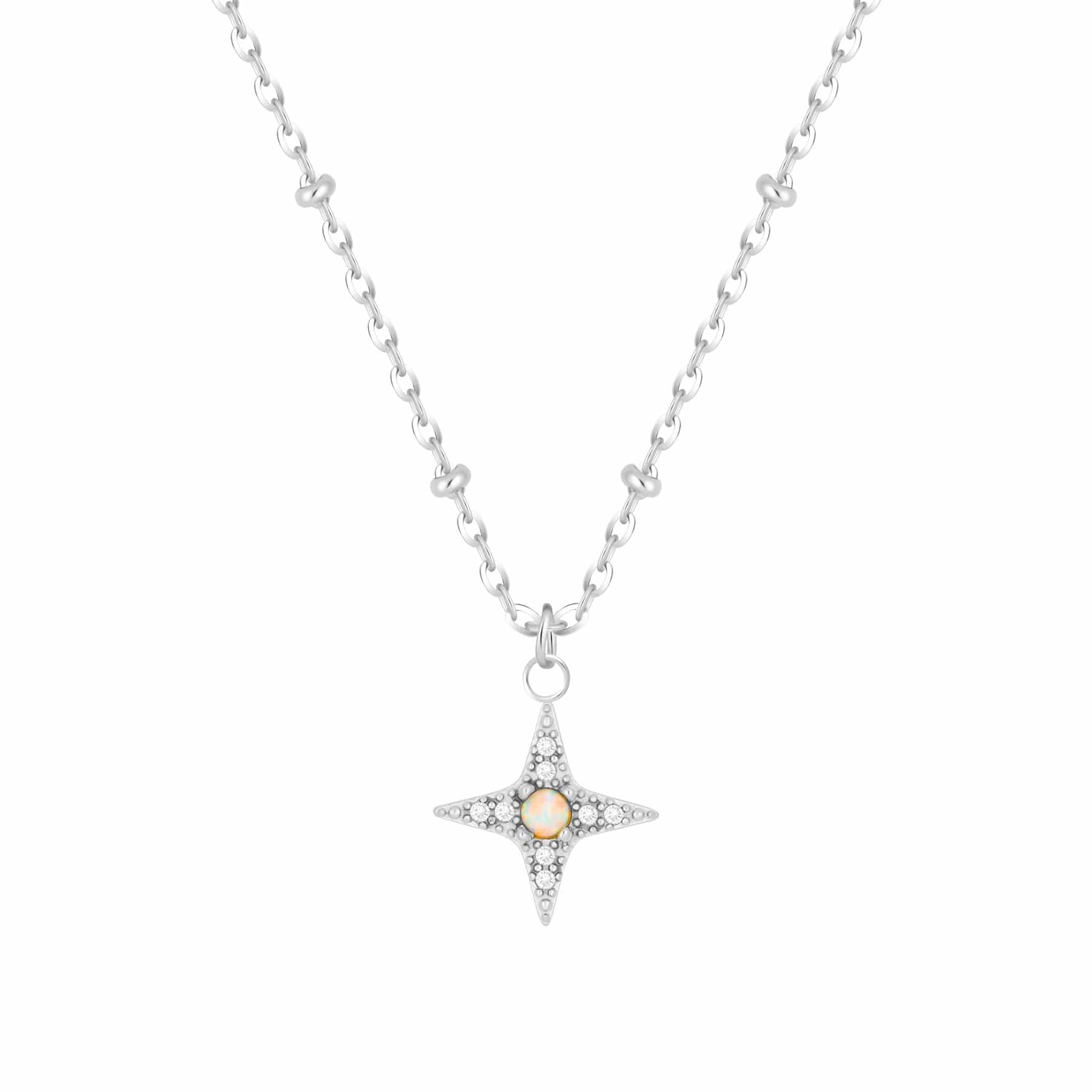 Bohomoon Stainless Steel Harriet Opal Necklace