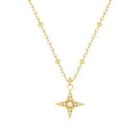 Bohomoon Stainless Steel Harriet Opal Necklace