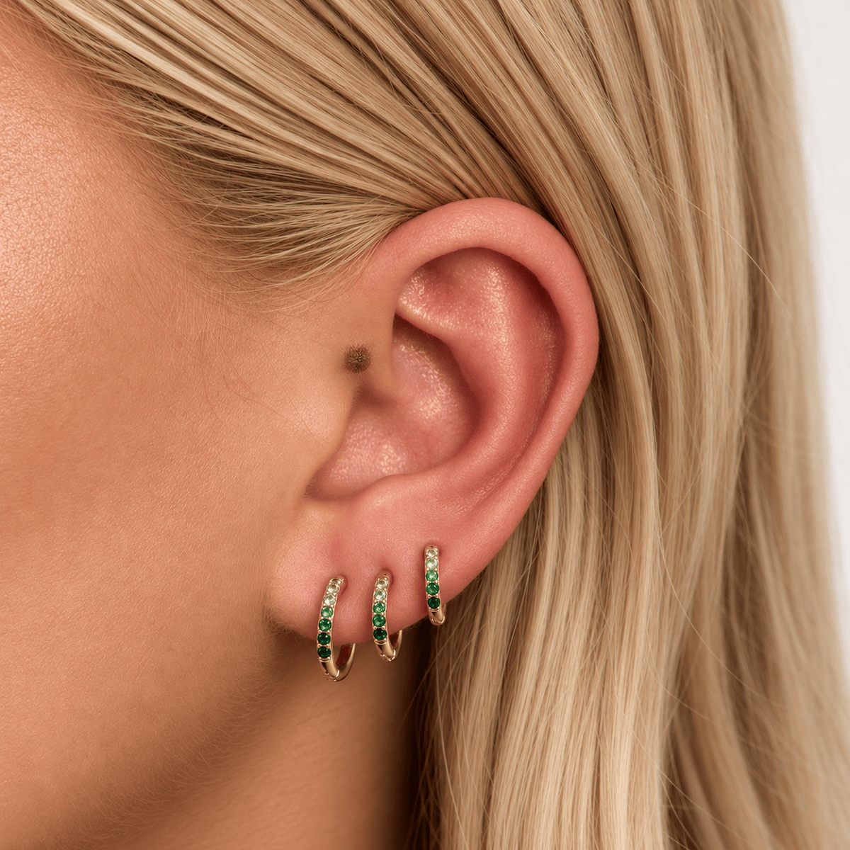 Bohomoon Stainless Steel Hunter Hoop Earrings
