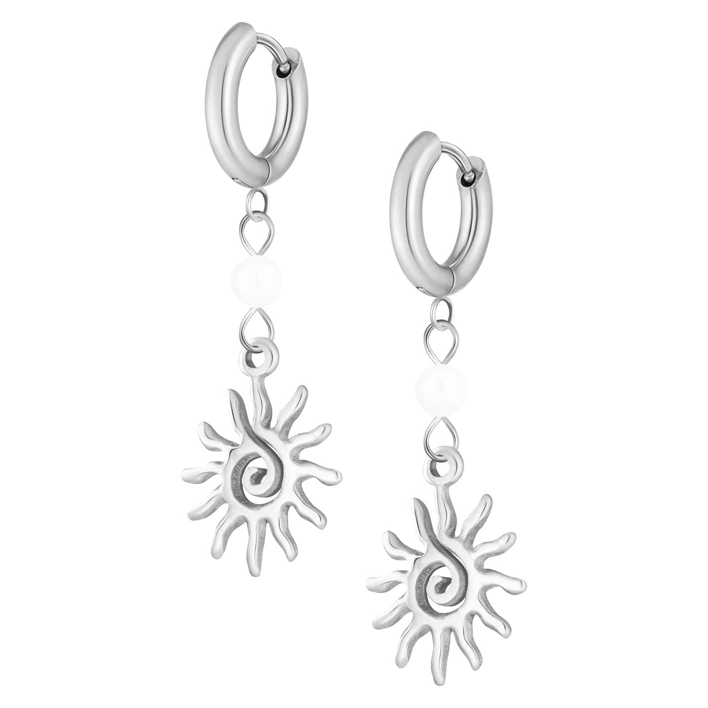 Bohomoon Stainless Steel Ibiza Pearl Earrings
