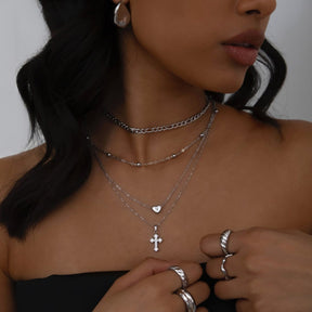 BohoMoon Stainless Steel Imani Cross Necklace