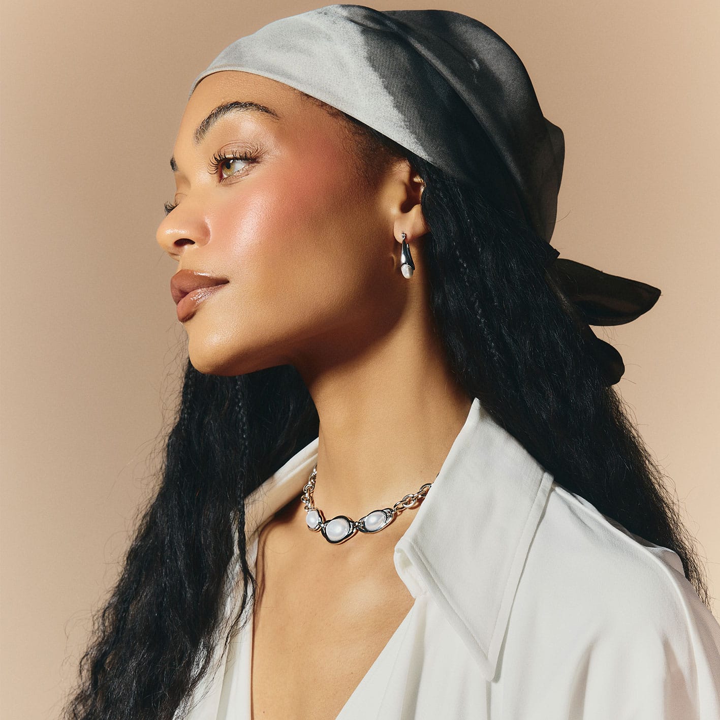 Bohomoon Stainless Steel Imogen Pearl Necklace