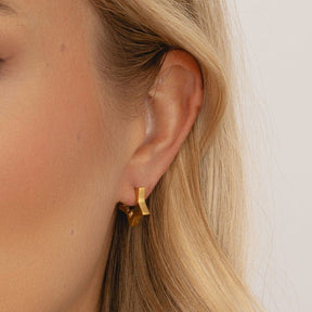 Bohomoon Stainless Steel In The Stars Hoop Earrings