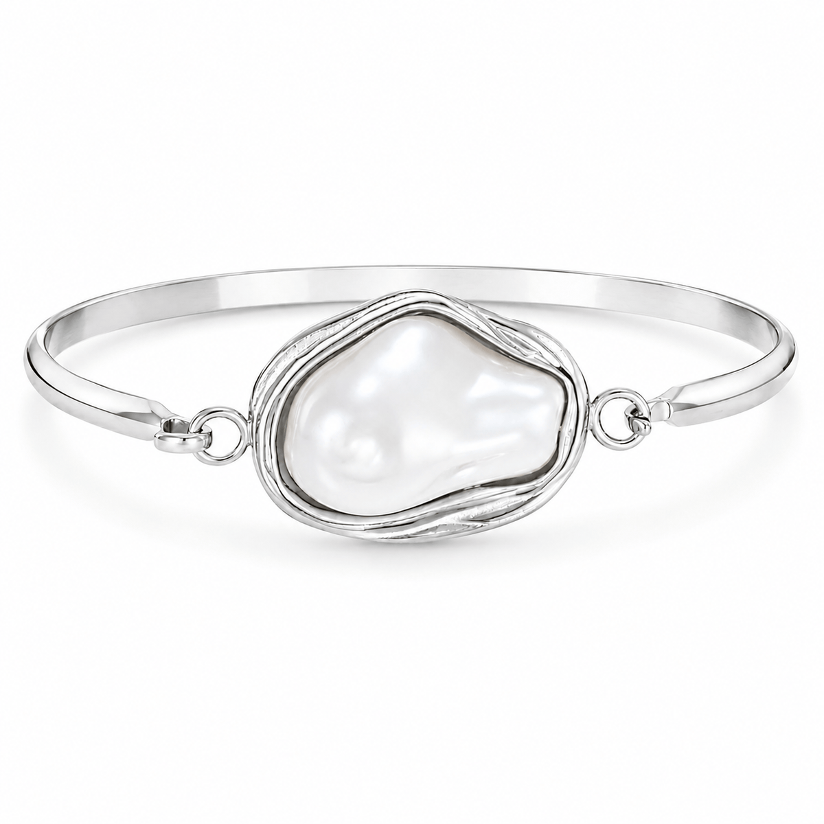 Bohomoon Stainless Steel Laurel Pearl Bracelet