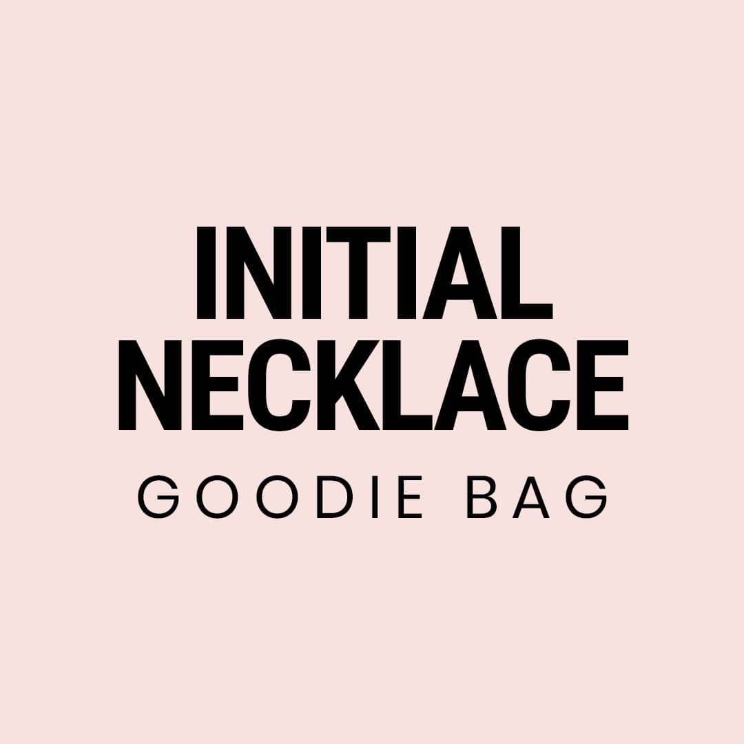 Bohomoon Stainless Steel Initial Necklace Goodie Bag