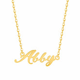 Bohomoon Stainless Steel Personalised Name Necklace - Italic